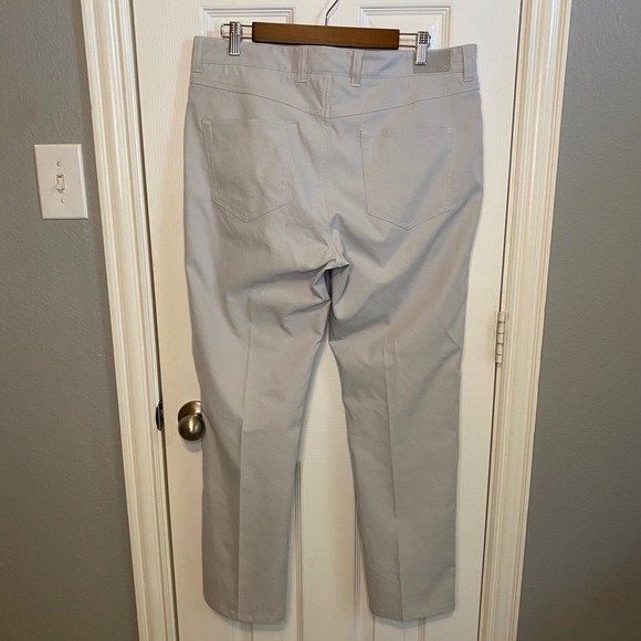 Peter Millar EB66 Performance Pants Mens 35x32 Five Pocket Grey Golf Casual - Picture 4 of 5